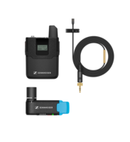 WIRELESS LAPEL SYSTEM. EKP AVX RCVR, SK AVX BODYPACK TRANS., MKE 2 MIC, BA20 BATTERY